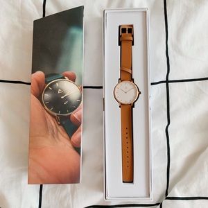 MEDIUM Rose Gold Leather Watch